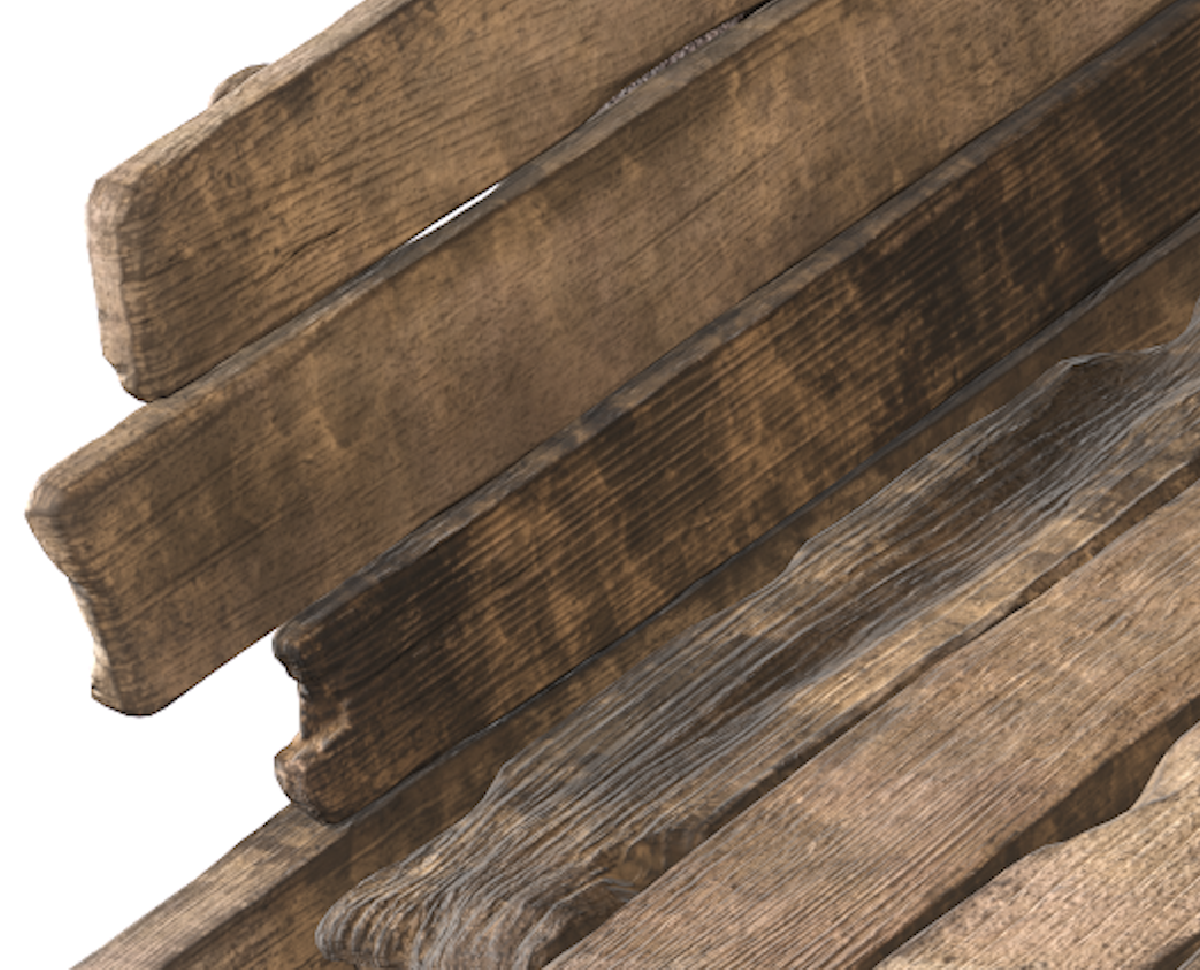 Bois effet modelisation 3D