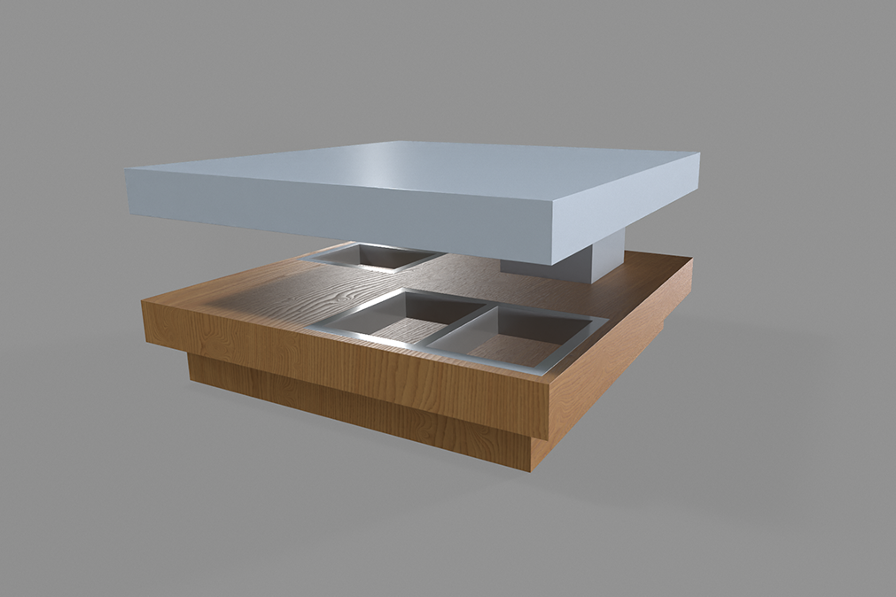 Table en 3D modelisation 3DSmax