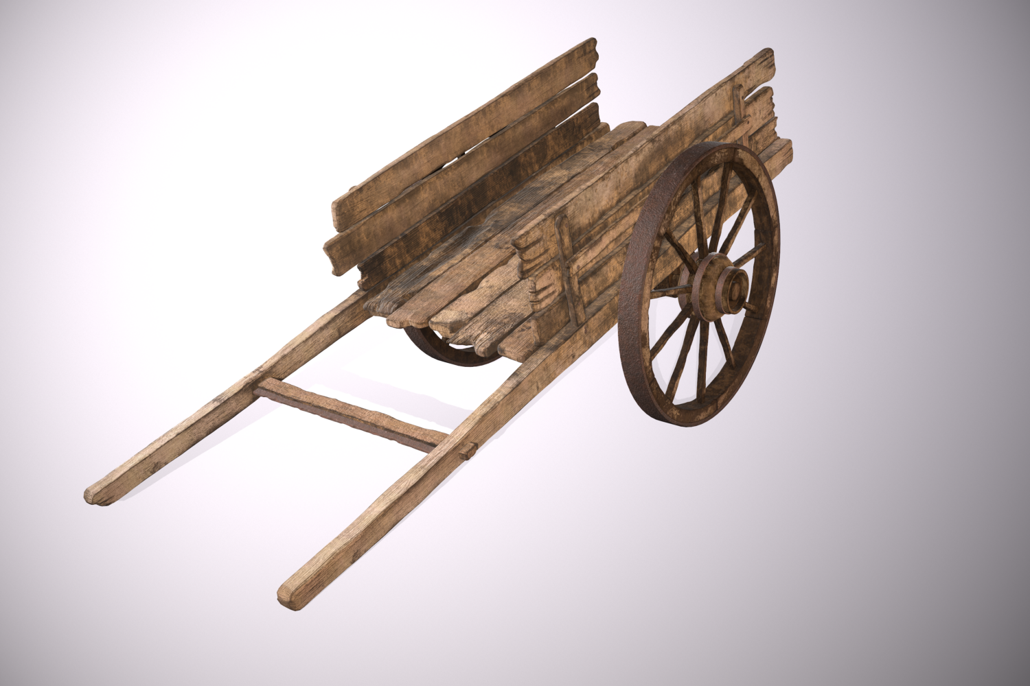 charrette-3d-medieval-blender-3dsmax-bois-wood-texture-painter-charrette-bois-modele-3d-creation-rendering-modélisation