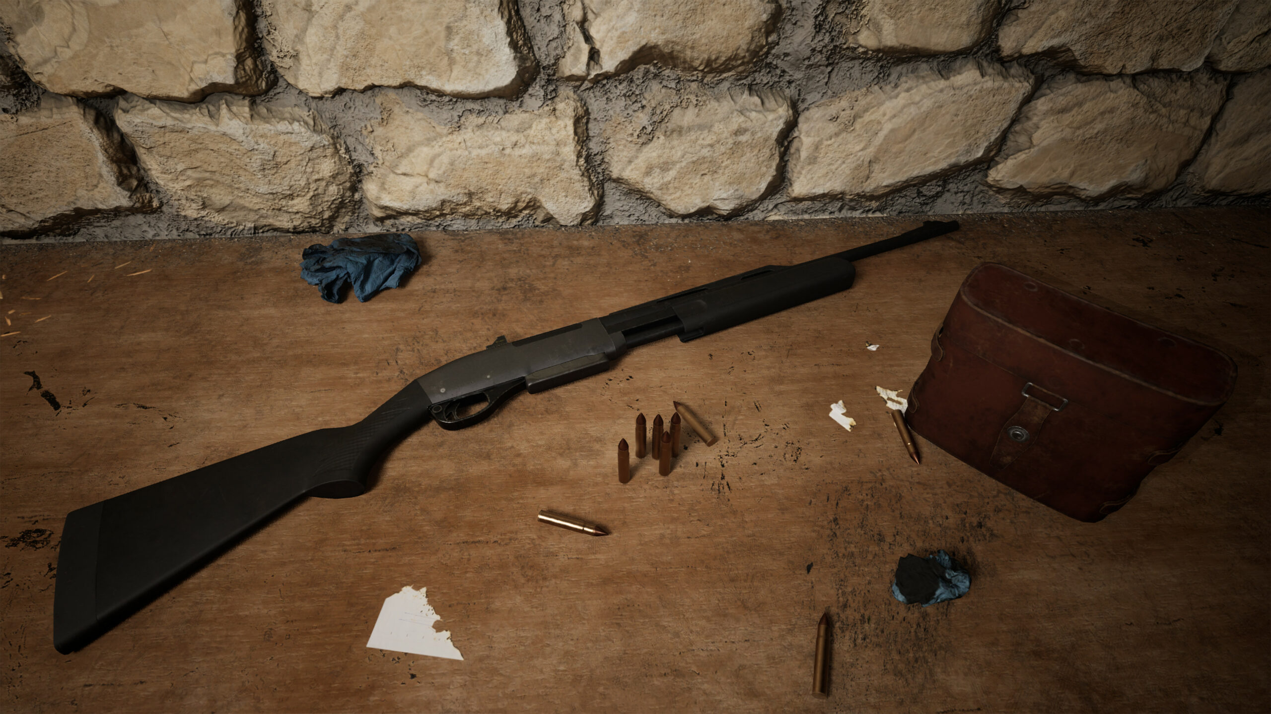 mise-en-scene-arme-saccoche-balle-unreal-engine-5-lighting-3d-modelisation-rendu