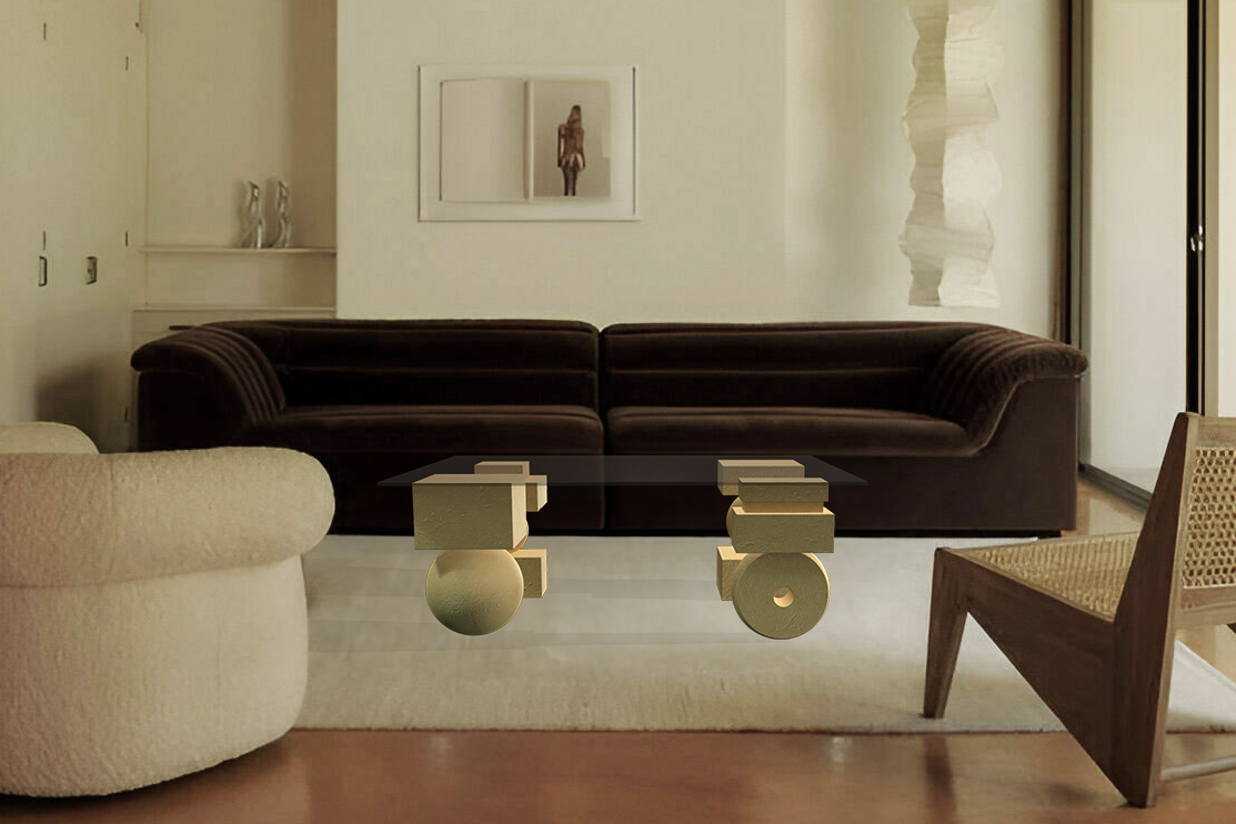 Table basse design modelisation 3D